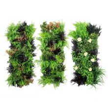 Outdoor engineered removable artificial vertical garden wall for art